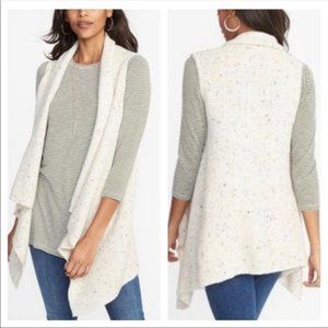 2 for $10 - Old Navy Sweater Vest Oatmeal Draped Open Front XL